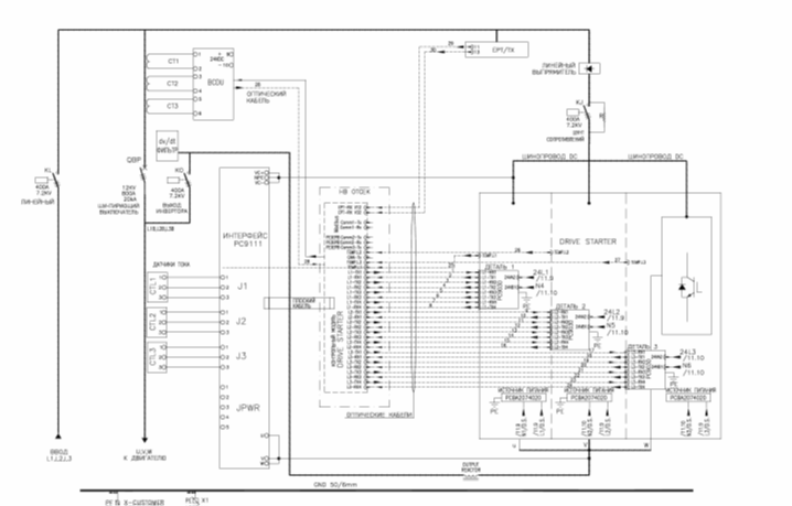 Однолинейная структурная схема СЧПП на IGBT.png Однолинейная структурная схема СЧПП на IGBT.png